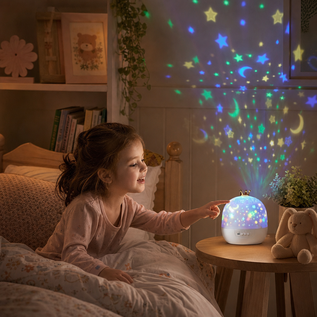 2-in-1 Night Light and Star Projector