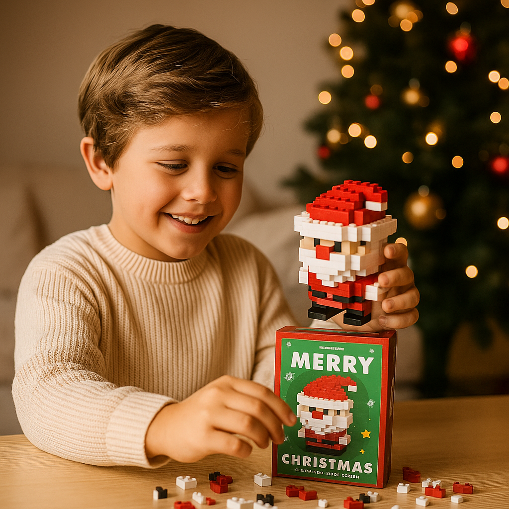 Christmas Building Block Figures