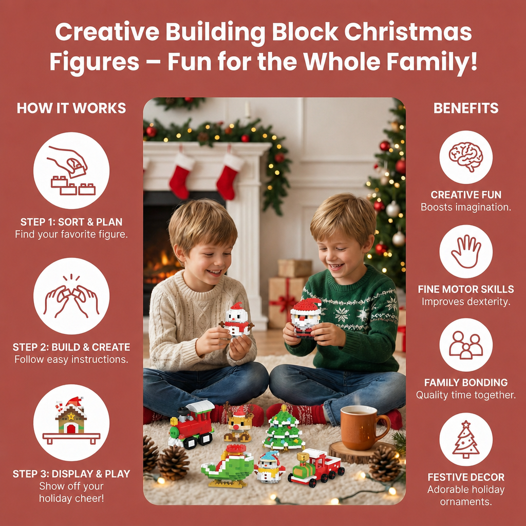 Christmas Building Block Figures