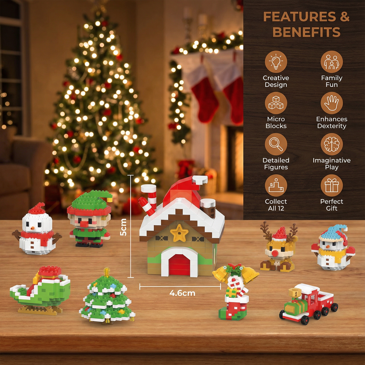 Christmas Building Block Figures