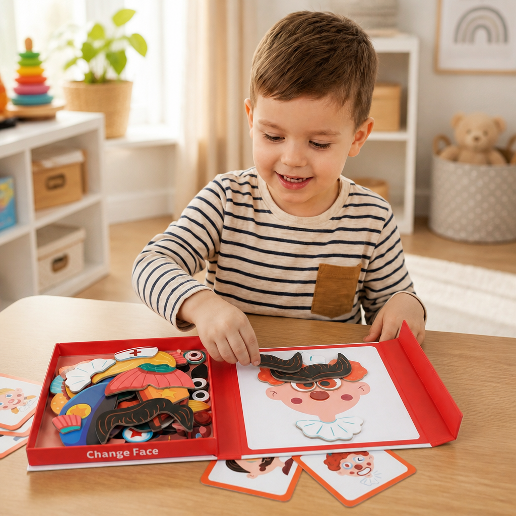 Facial Expression Learning Puzzle