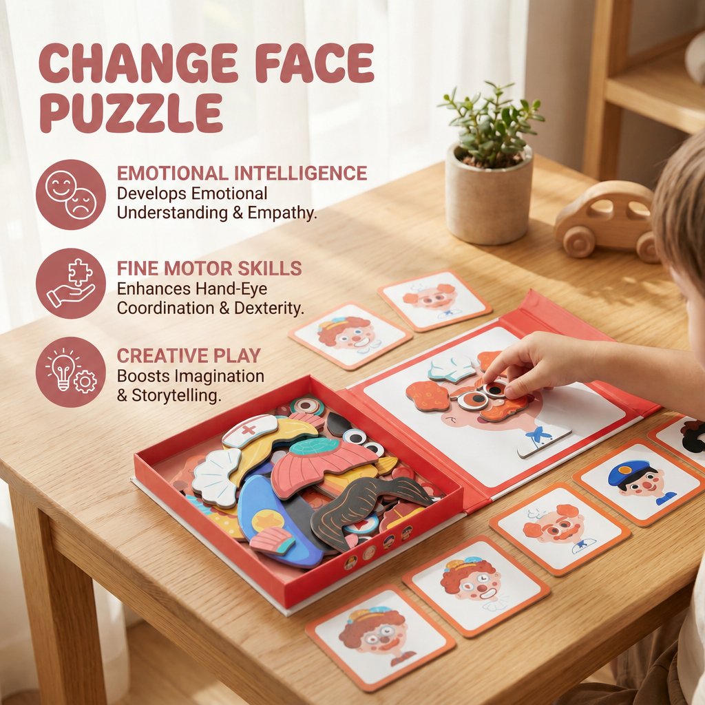 Facial Expression Learning Puzzle
