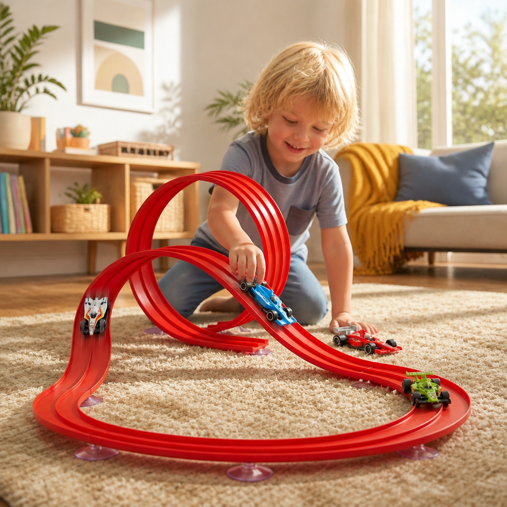 Flexible Glow Racing Track Set