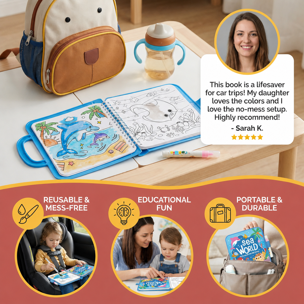 Magic Water Drawing Book