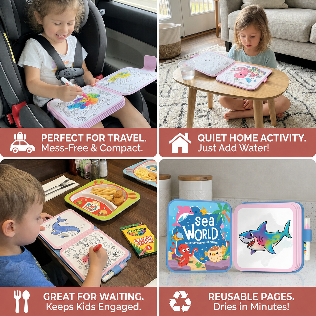 Magic Water Drawing Book