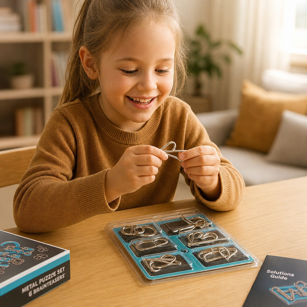 Metal Brain Teaser Puzzle Set
