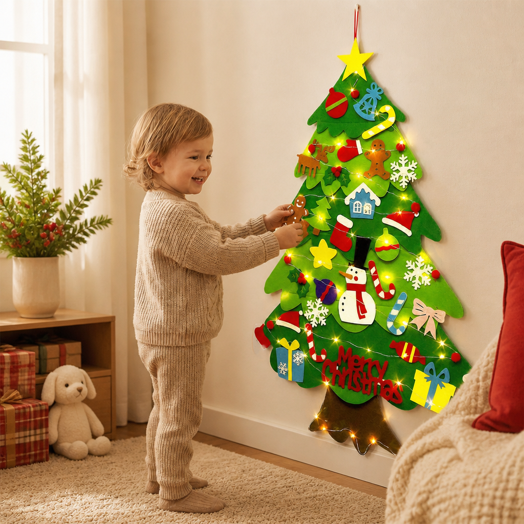 Montessori Felt Christmas Tree