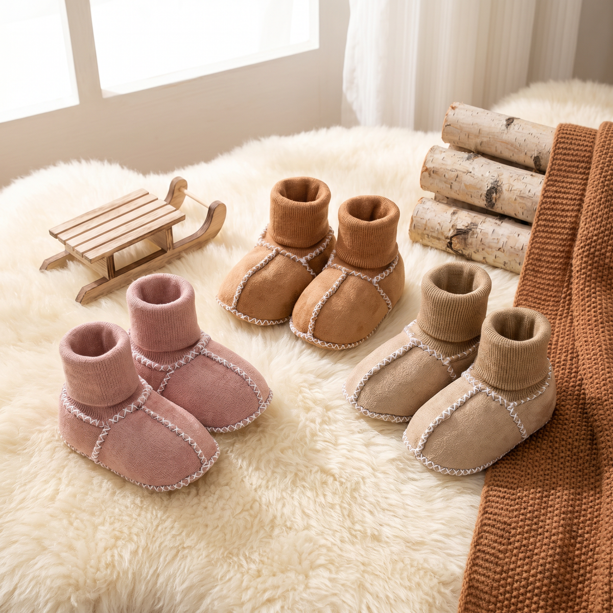 Suede Winter Sock Shoes
