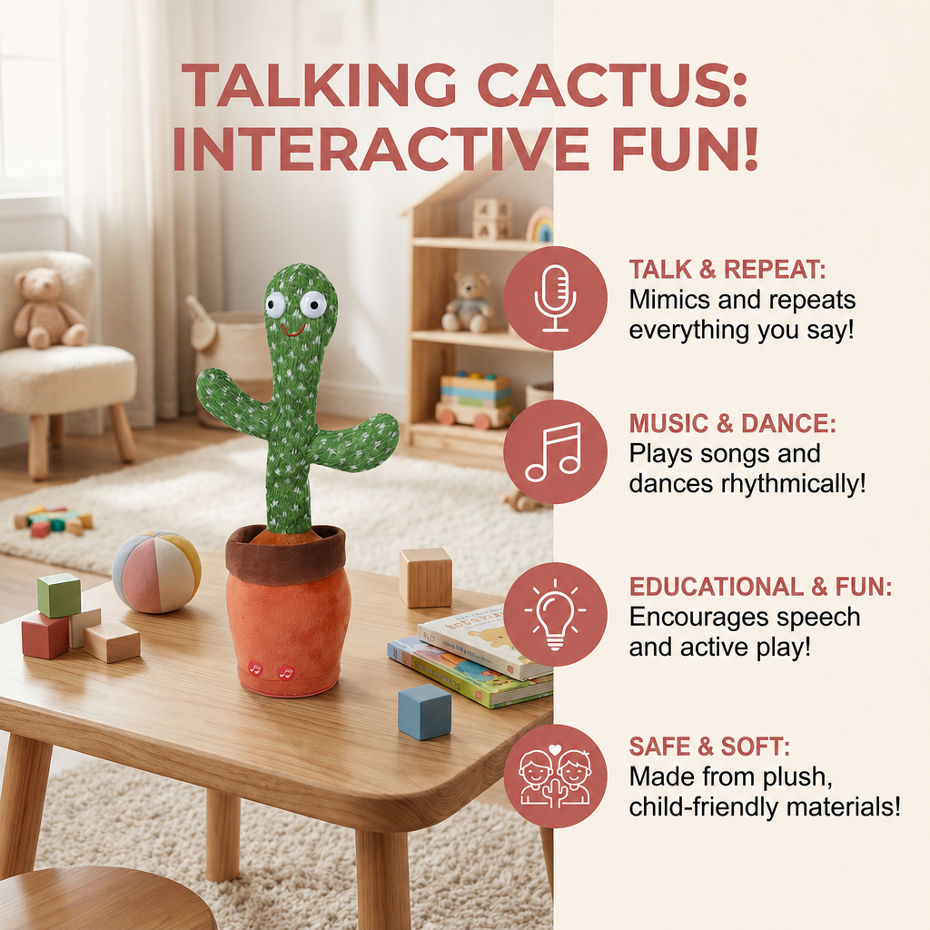 Talking Dancing Cactus Toy