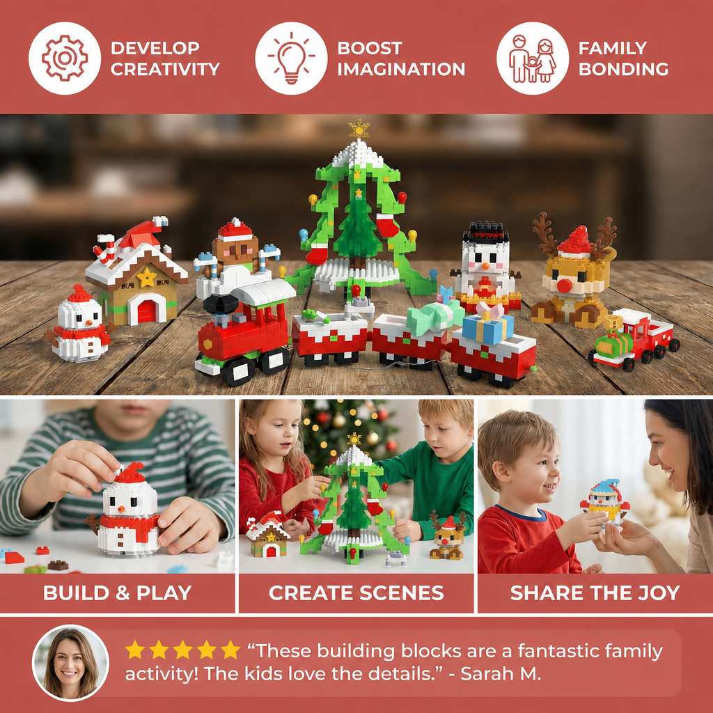 Christmas Building Block Figures