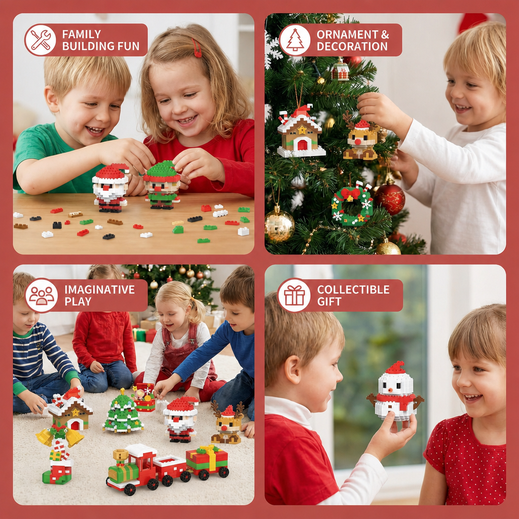 Christmas Building Block Figures