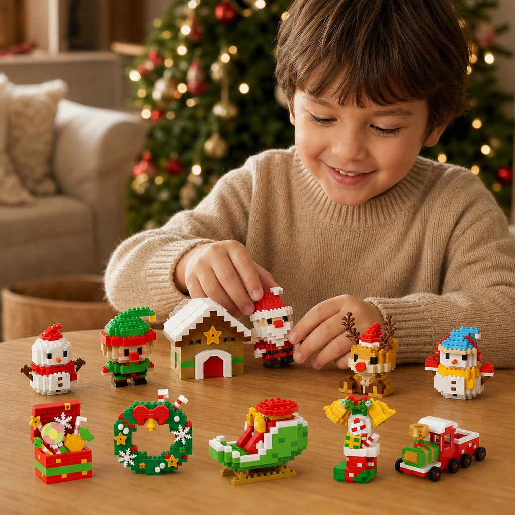Christmas Building Block Figures