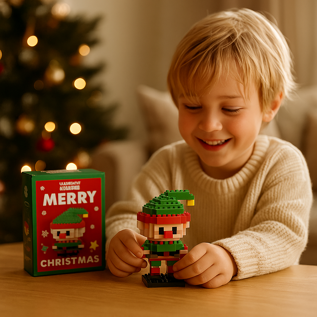 Christmas Building Block Figures
