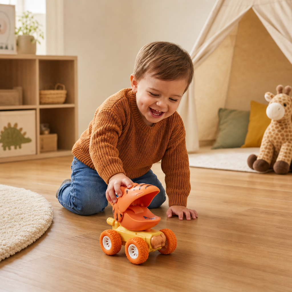 Dino Monster Truck Push Cars