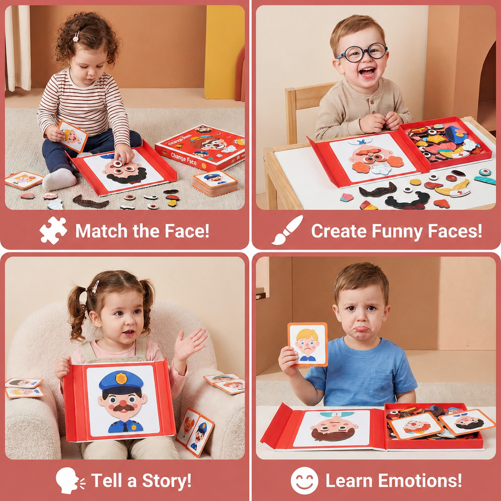 Facial Expression Learning Puzzle