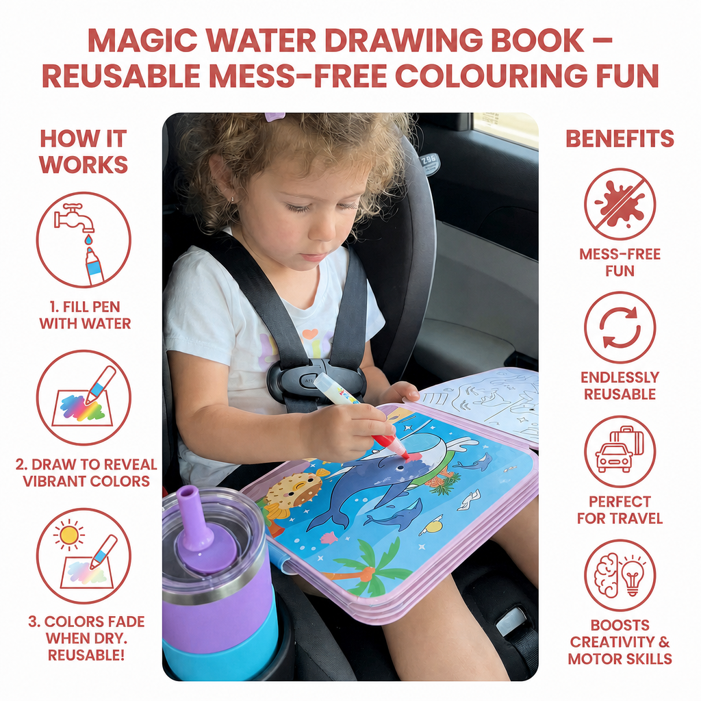 Magic Water Drawing Book