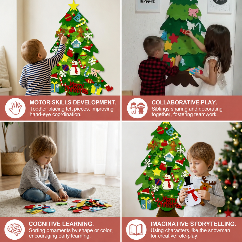 Montessori Felt Christmas Tree
