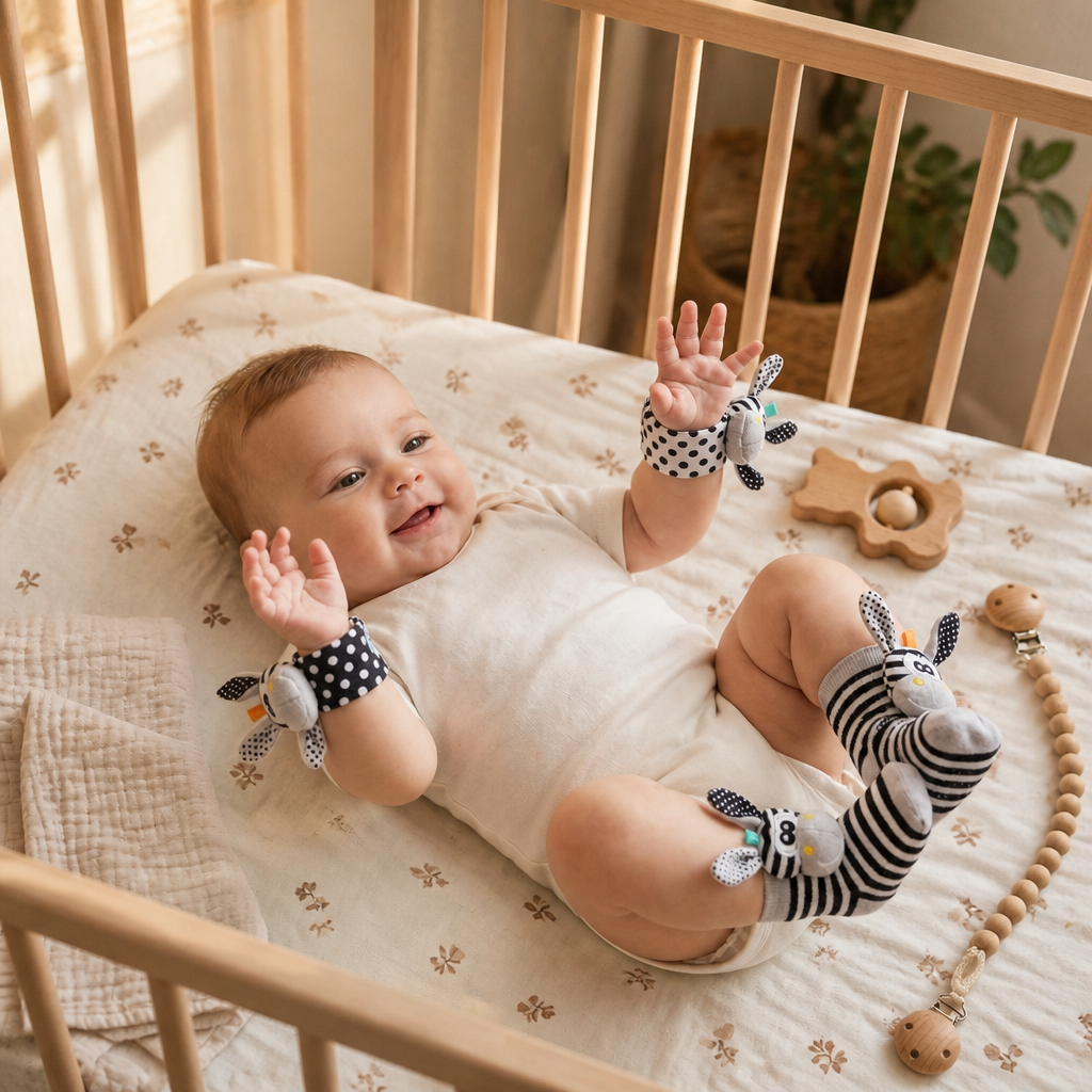Sensory Rattle Socks and Wristband Set