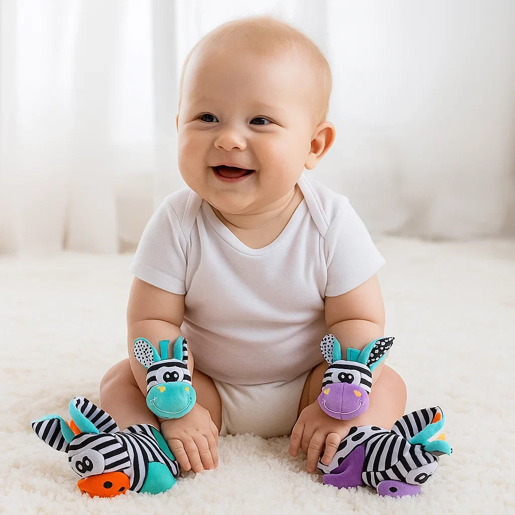 Sensory Rattle Socks and Wristband Set