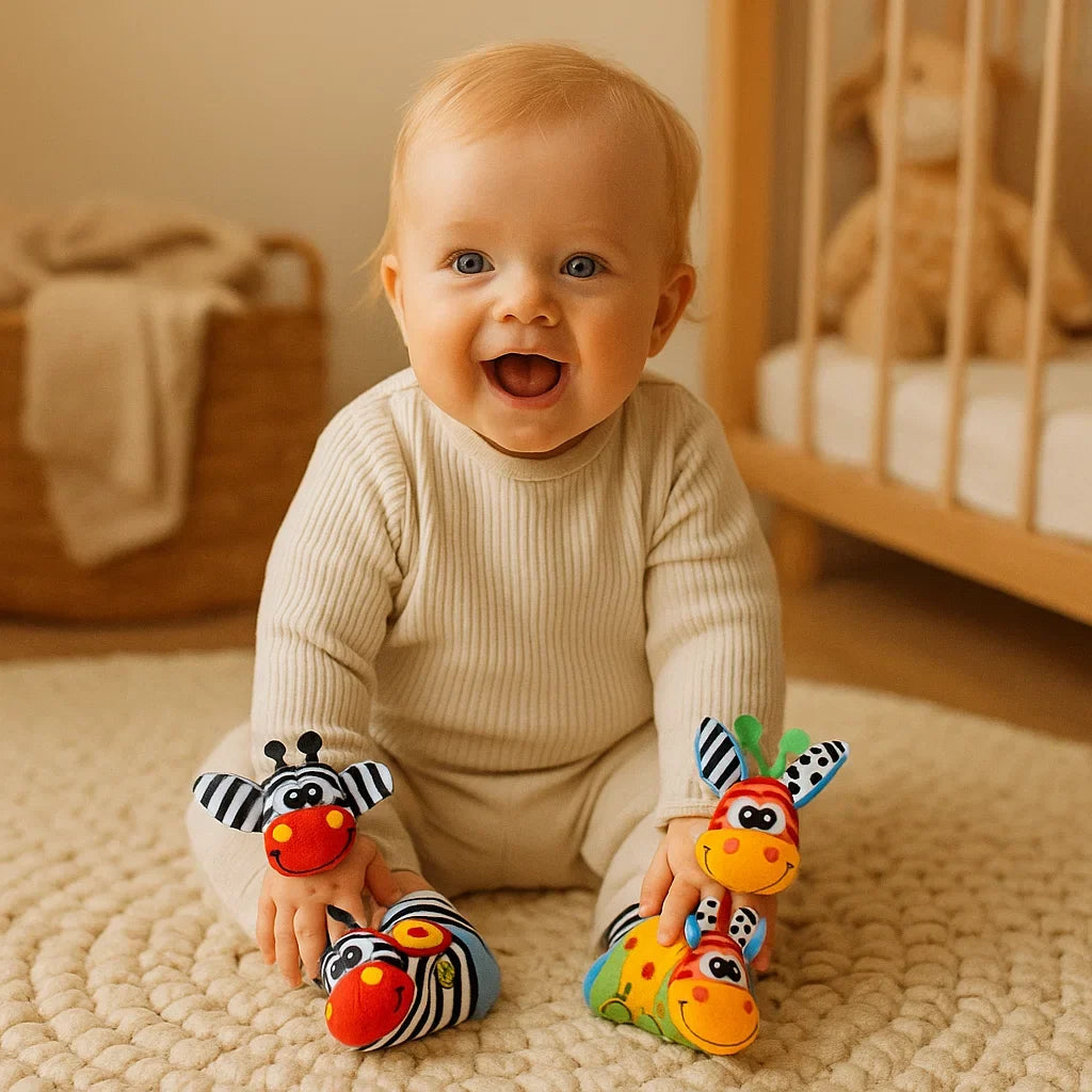 Sensory Rattle Socks and Wristband Set