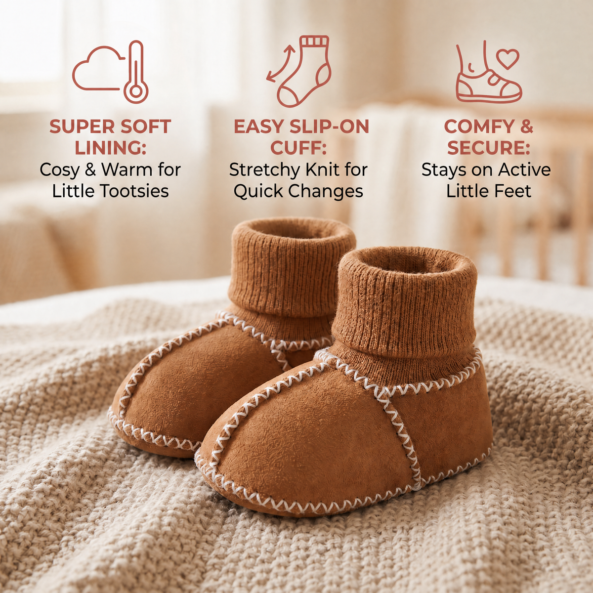 Suede Winter Sock Shoes
