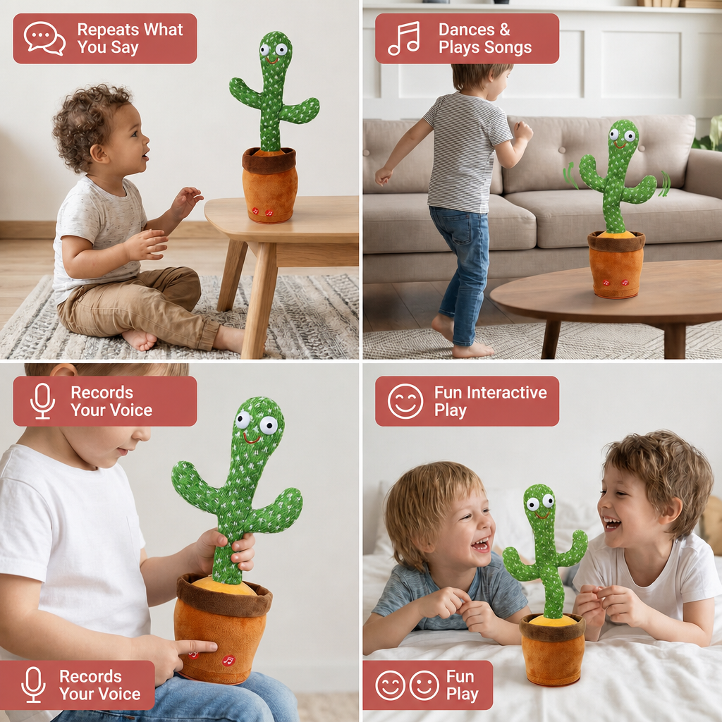 Talking Dancing Cactus Toy